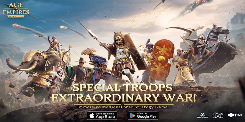 Age of Empires Mobile introduces the Mercenaries System to beef up your army