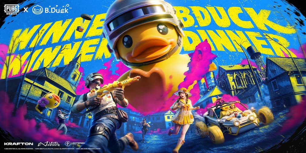 PUBG Mobile is honoring its returning collaboration partner B.Duck by seeing it blow up repeatedly