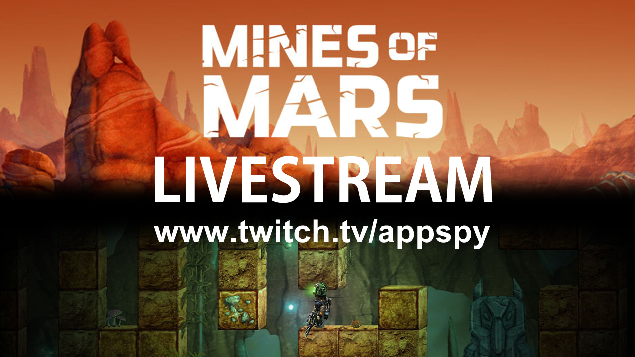 We're playing Mines of Mars on Twitch at 5pm GMT today. Join us!