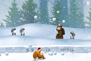 Screenshot from Snow Brawlin'